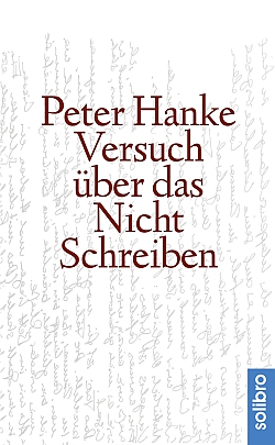 Cover Peter Hanke Versuch über das Nichtschreiben